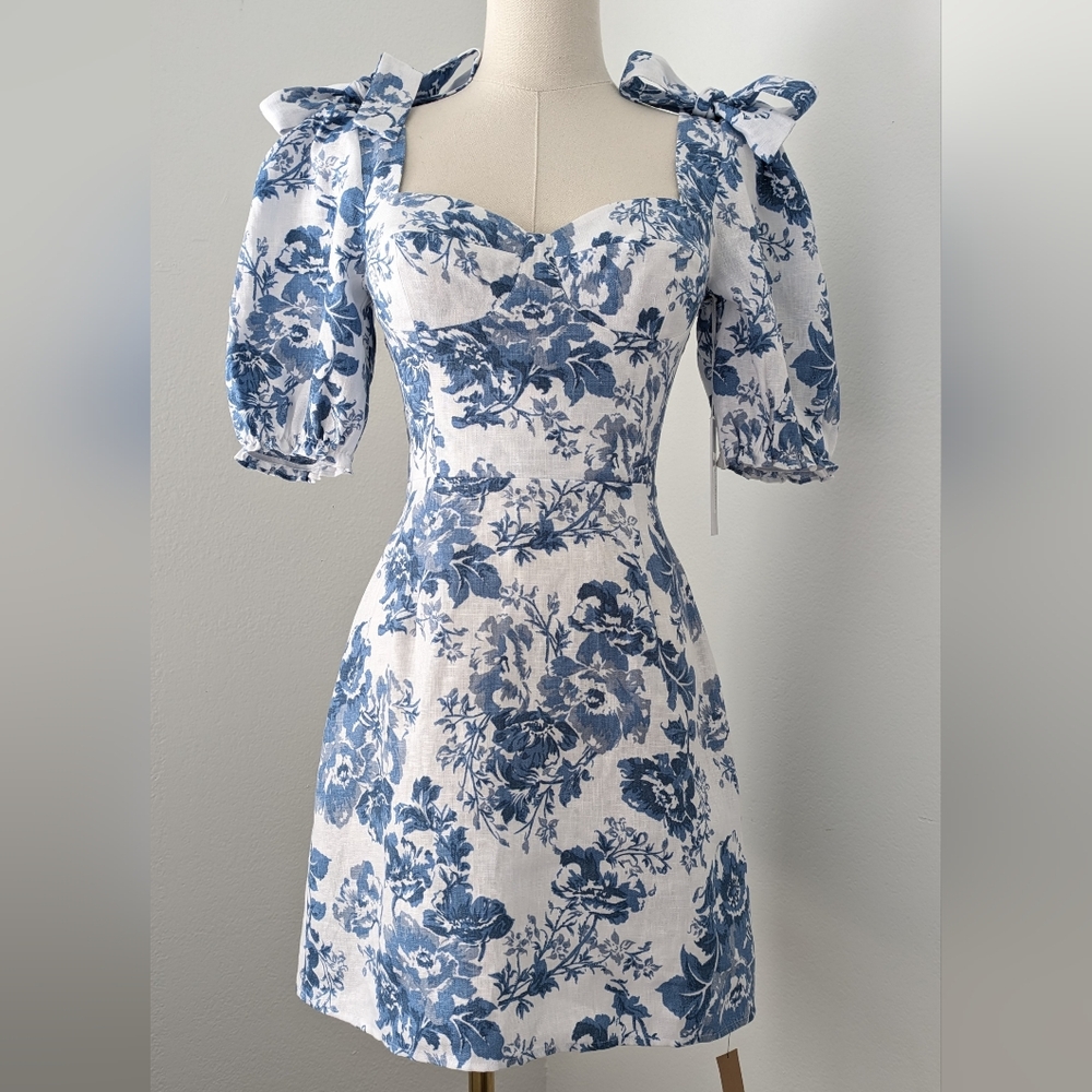 Reformation Spring Dress in Olympia •0